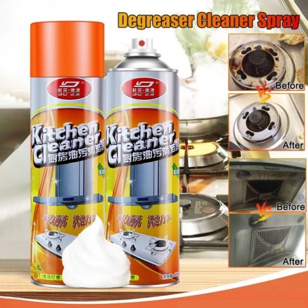 Kitchen Oil Stain Cleaner 550ml Kitchen Cleaner Foam Cleaning Spray