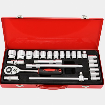 24 Pcs  Socket Wrench Set Socket Set With Box