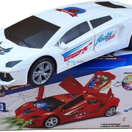 Dream Super Car Open The Door 3D Lighting and Music System Toy Car