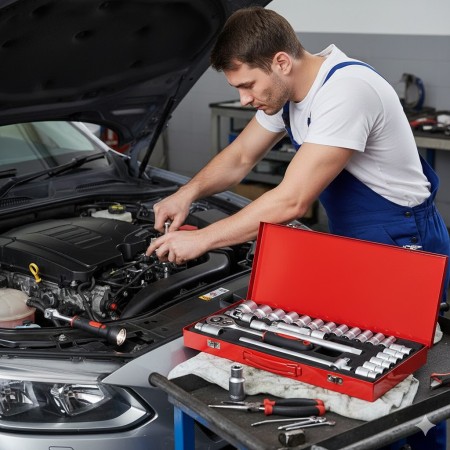 ২৪ পিস গুটি, সকেট সেট ট্রাক বাস মাইক্রো এসকেবেটার সহ সব ধরনের ভারী কাজ করতে পারবেন