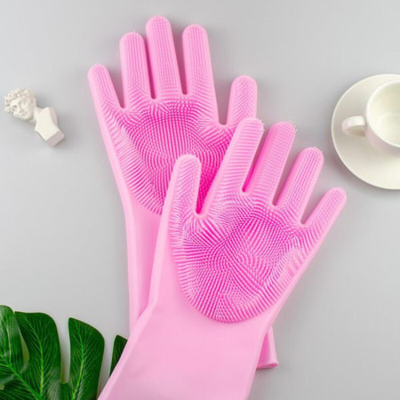Silicone hand gloves 1 pair